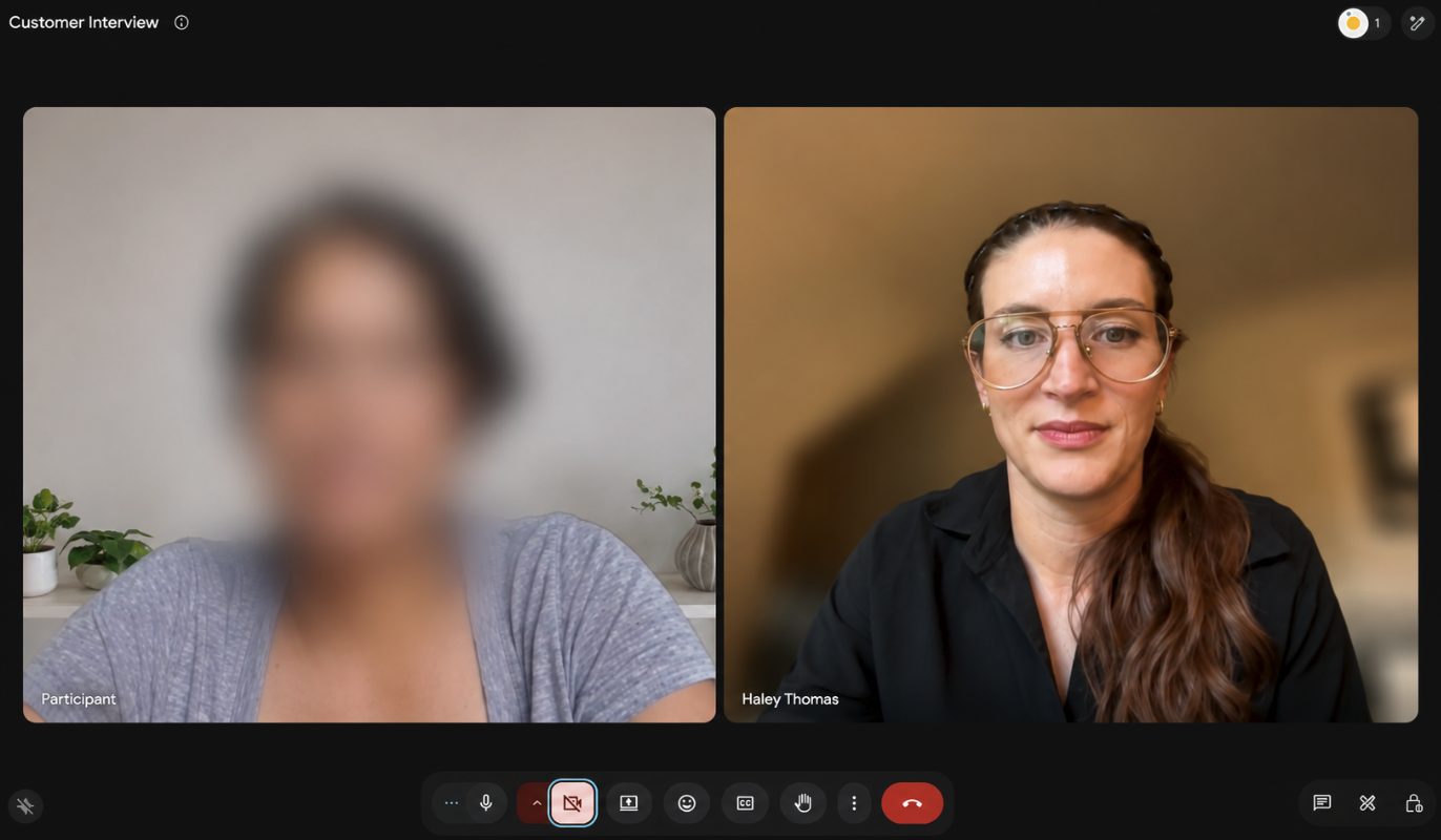 A customer conversation in progress