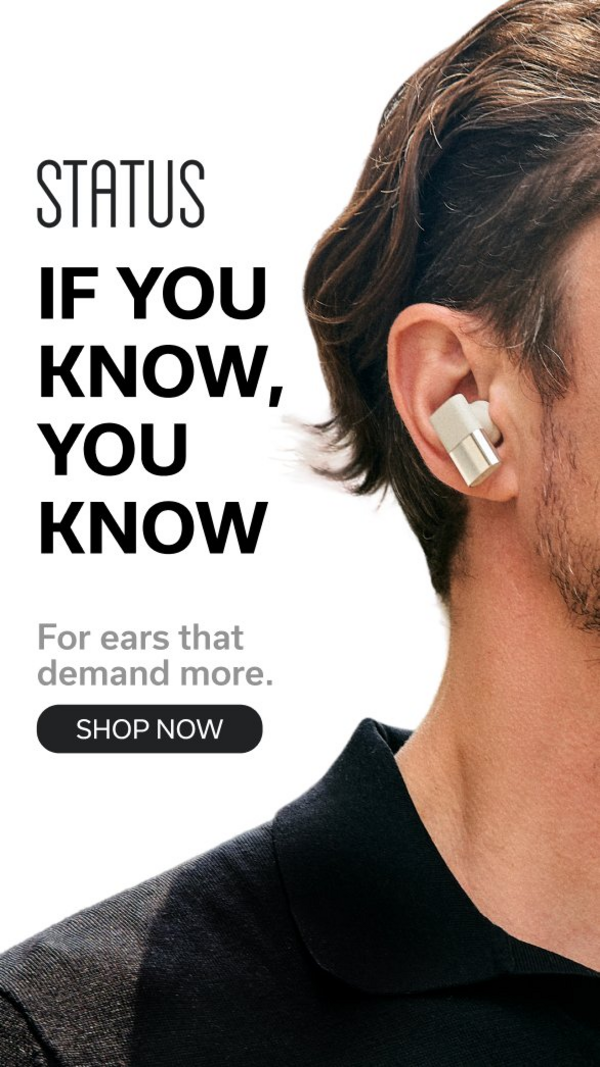 Status Audio segment-driven static ad using identity-based messaging